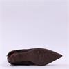 Hispanitas Paris Turn Up Heel Ankle Boot - Brown Suede